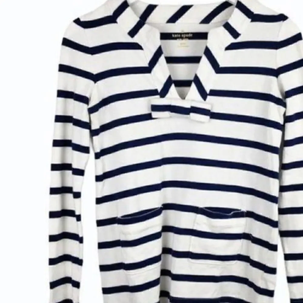 Kate spade v neck nautical sweater XS